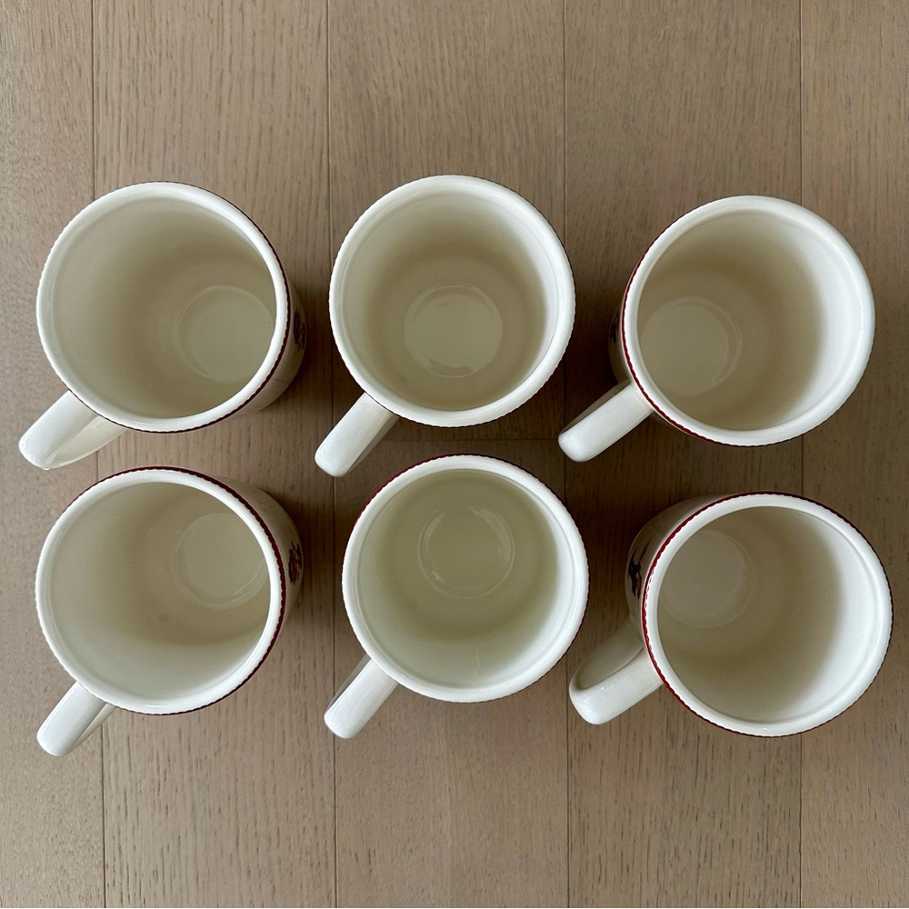 Williams Sonoma Nutcracker Christmas Holiday Festive Set of 6 Mugs - Picture 7 of 9